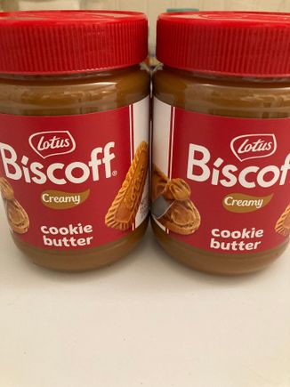 Here’s the cookie butter. It’s just like really soft cookie batter/dough. How many flights of stairs to burn this off???? I just couldn’t resist it anymore. I’ve looked at this stuff for years.

