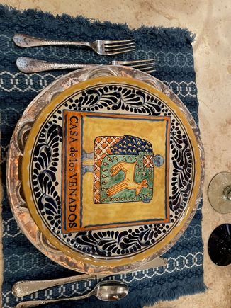 He had a service for 12, sorry the picture is crooked.