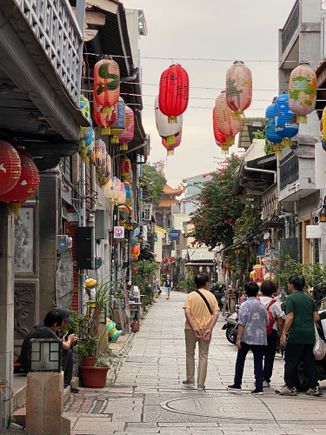Shennong Street, one of the best preserved traditional streets in Tainan. It was nice enough during the day, but more magical (and crowded!) at night. But the whole area is hopping at night!