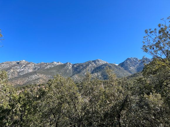 snow does add some color to the mountains.