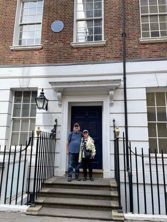 Two Beatle Maniacs in the door way.  There was a lot of pictures of this door in Peter Jackson's documentary Get Back.  This is where the Bobbies were trying to get in to shut down that racket!