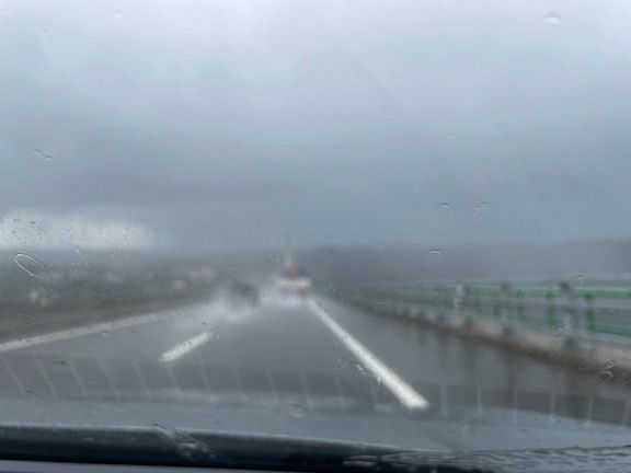 The drive between Amarante and Pinhao - this doesn't look good, but better on this day when it was "warmer." Two days later, this area had snow.