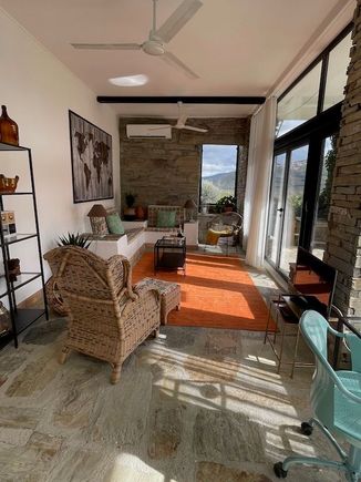 When it's too cool outside (as it unfortunately was), our suite had this lovely sunroom