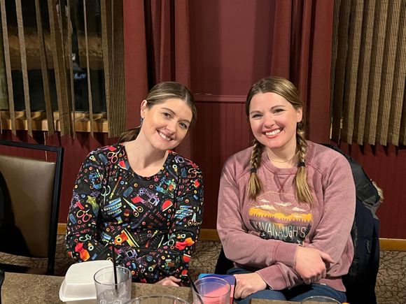 My girls, somehow they are 42 and 40 years old.