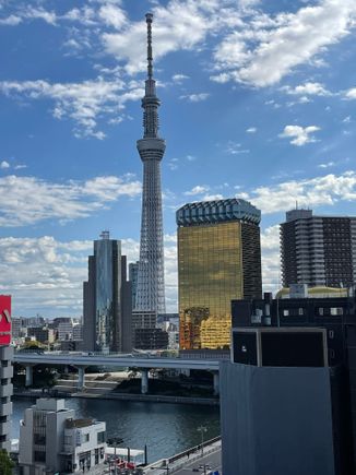 Walking toward the Tokyo Skytree 
