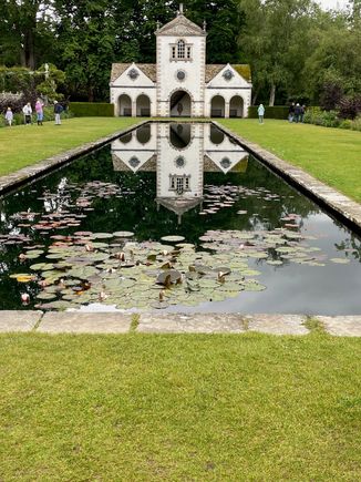 Shot of the Pin Mill at the end of the long narrow pond