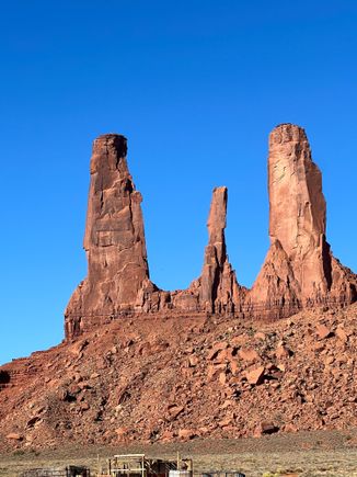 Monument Valley's three sisters. 