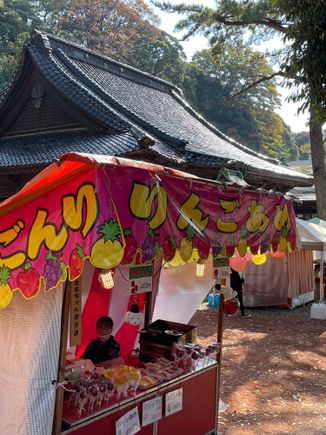 Vendor at Ishiura Shrine