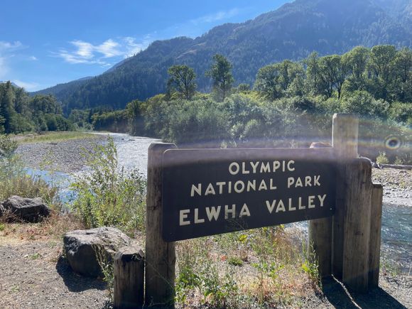 Most of the access to the Elwha Valley is closed.  There is a gate blocking the road just past the Falls Parking lot.