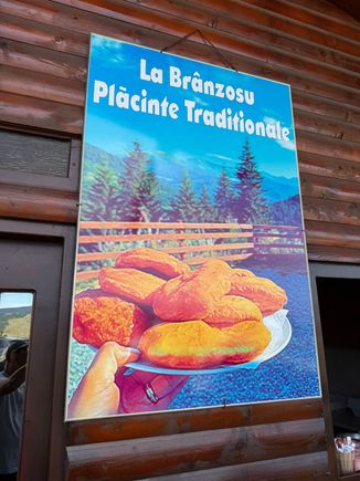 Sign advertising these pastries