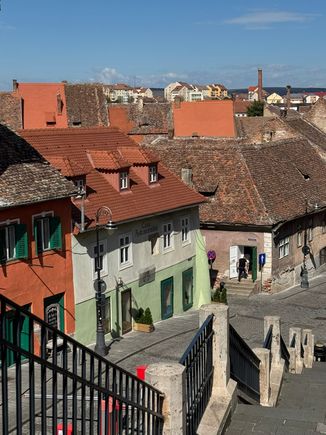 Looking down at Lower Town