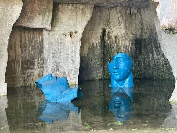 Modern art in the ancient quarries, Siracusa