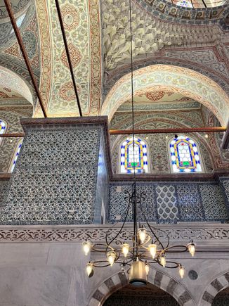 Itznik tiles inside blue mosque