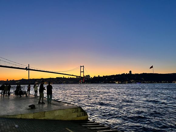 View from Uskudar pier prior to boarding our ferry back