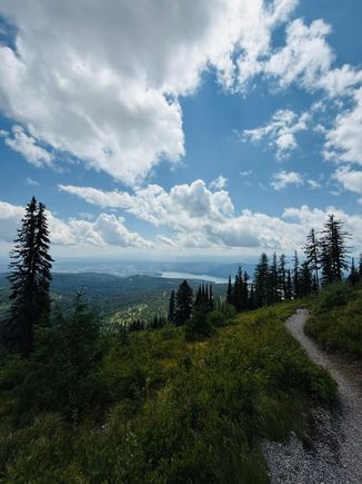 Looking out over Whitefish Lake 