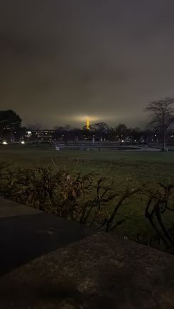 Eiffel Tower in distance
