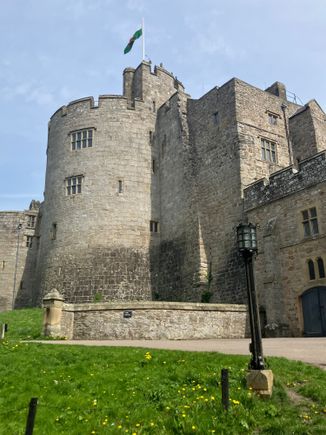 Chirk Castle upon approach