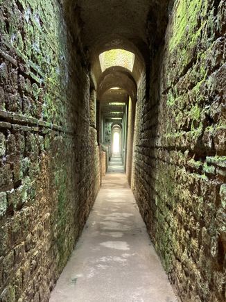 In the subterranean passageways at Kaiserthermen