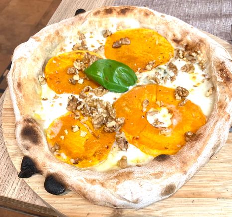 Pumpkin on pizza is delicious 