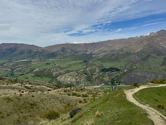 View from a look-out point along the Crown Range Road.