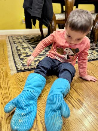 Ethan turned himself into a blue fin crab, lol!