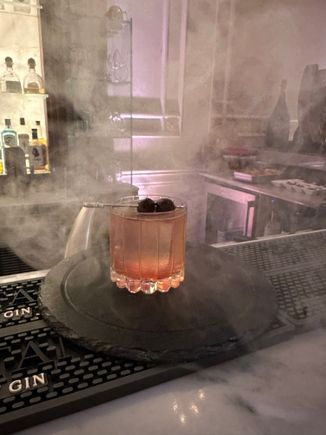 Rosemary infused cocktail. 