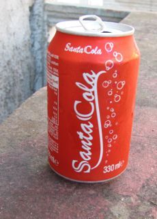 In Santa Clara, they drink....Santa Cola - product of Spain