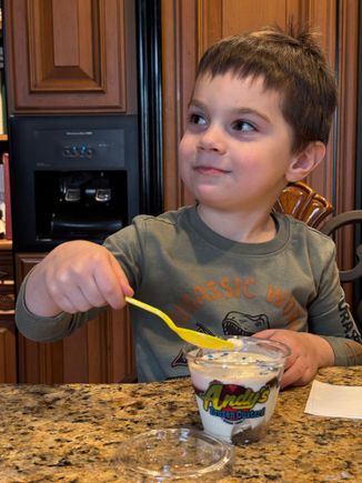 Tough to beat a hot fudge sundae!