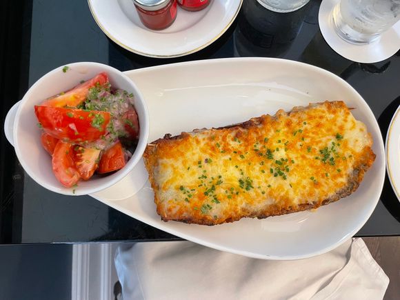 That terrific open faced croque monsieur