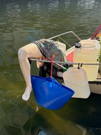 More creative decorating on one of the barges