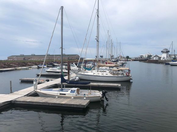 Summerside harbor where we had lunch