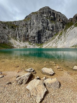 We later hiked back up to the lake