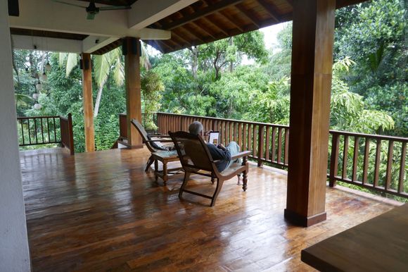 Sitting on the porch during the rainy days