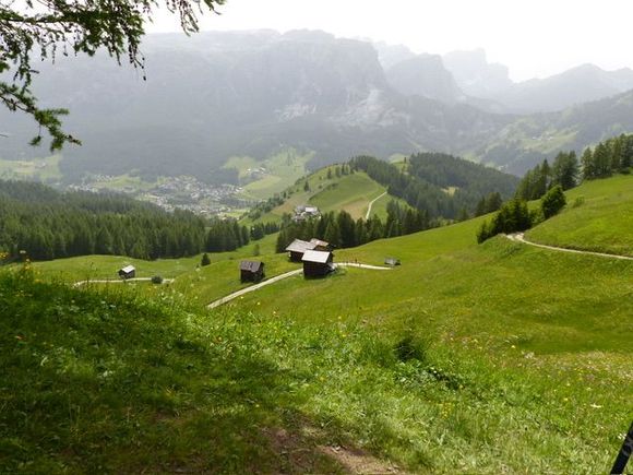 It was a long walk down to Badia (centre of photo)…