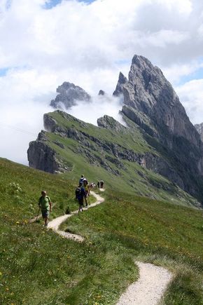 Hiking in the Dolomites