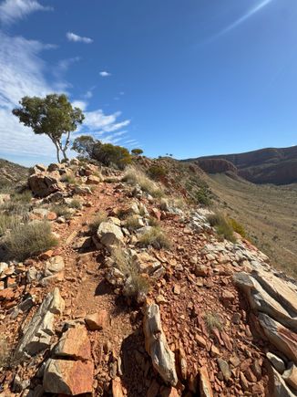 Nearing the top of the ridge