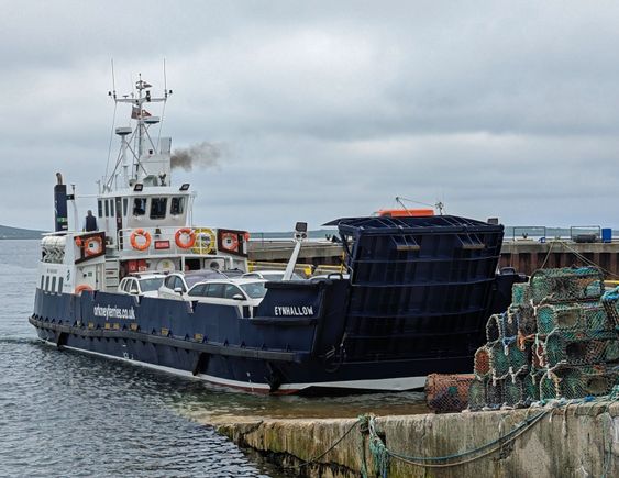Waiting for this ferry to offload cars before we got on