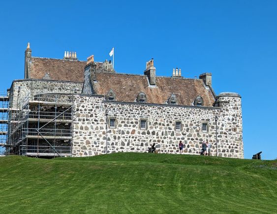 Many of the castles we saw on our trip were being worked on 