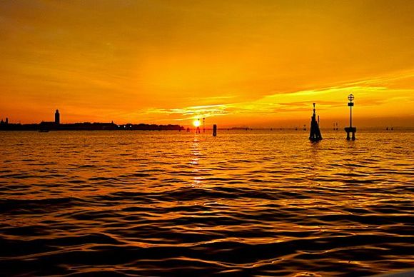 Sunset in Venice
