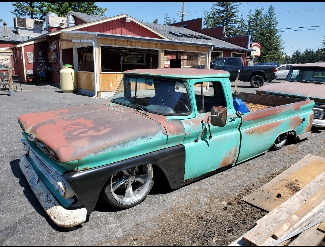 faux patina truck