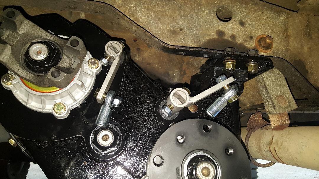 Shifter rod linkage fabrication, 76 Highboy Np205 Ford Truck