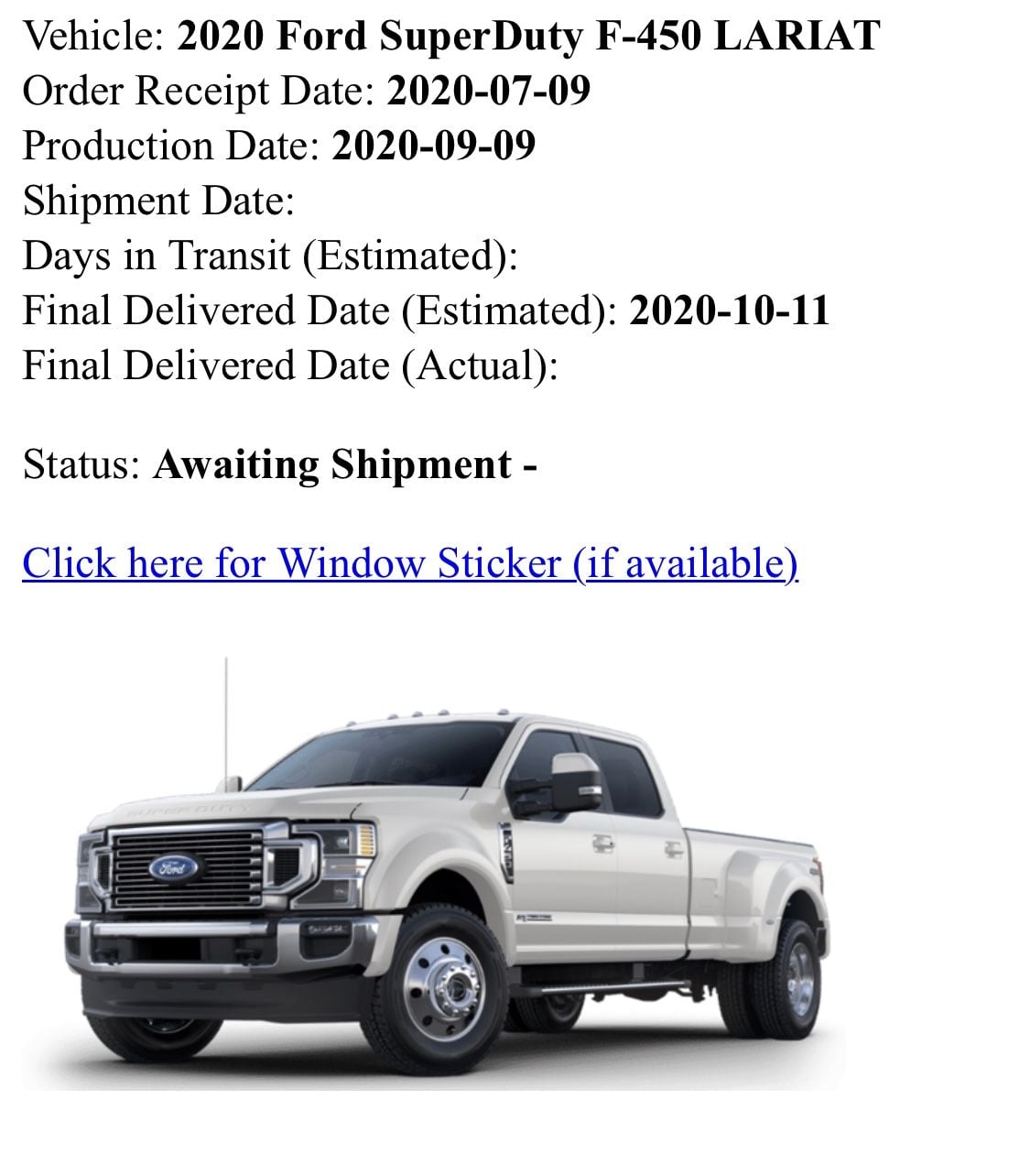 2020 Ford Super Duty Order Tracking. Please no off topic - Page 123