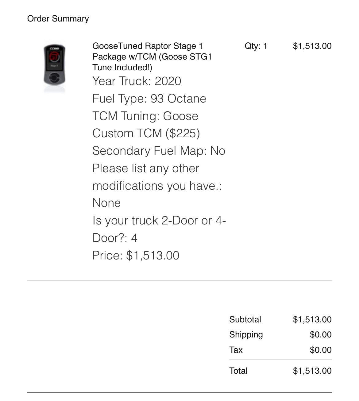 Engine - Power Adders - Goosetuned ford raptor Cobb accessport stg1wTCM - Used - 2017 to 2020 Ford F-150 - Helendale, CA 92342, United States