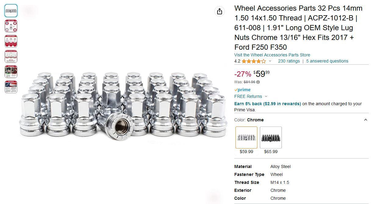 Replacement lug nuts Ford Truck Enthusiasts Forums