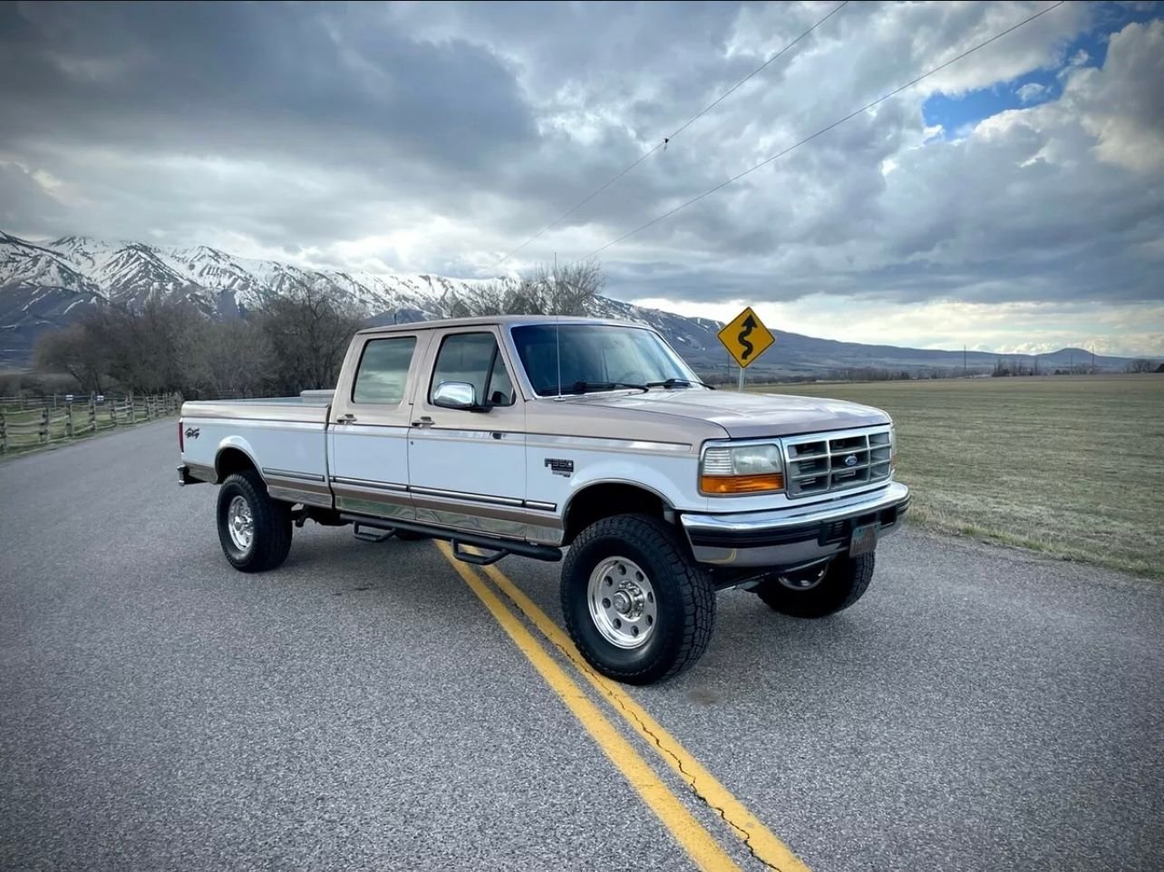 1997 Ford F-350 - 1997 F350 Crew 4x4 XLT 7.3 Diesel - Used - VIN 1FTJW36F7VEC12128 - 193,500 Miles - 8 cyl - 4WD - Manual - Truck - Beige - West Lafayette, IN 47906, United States