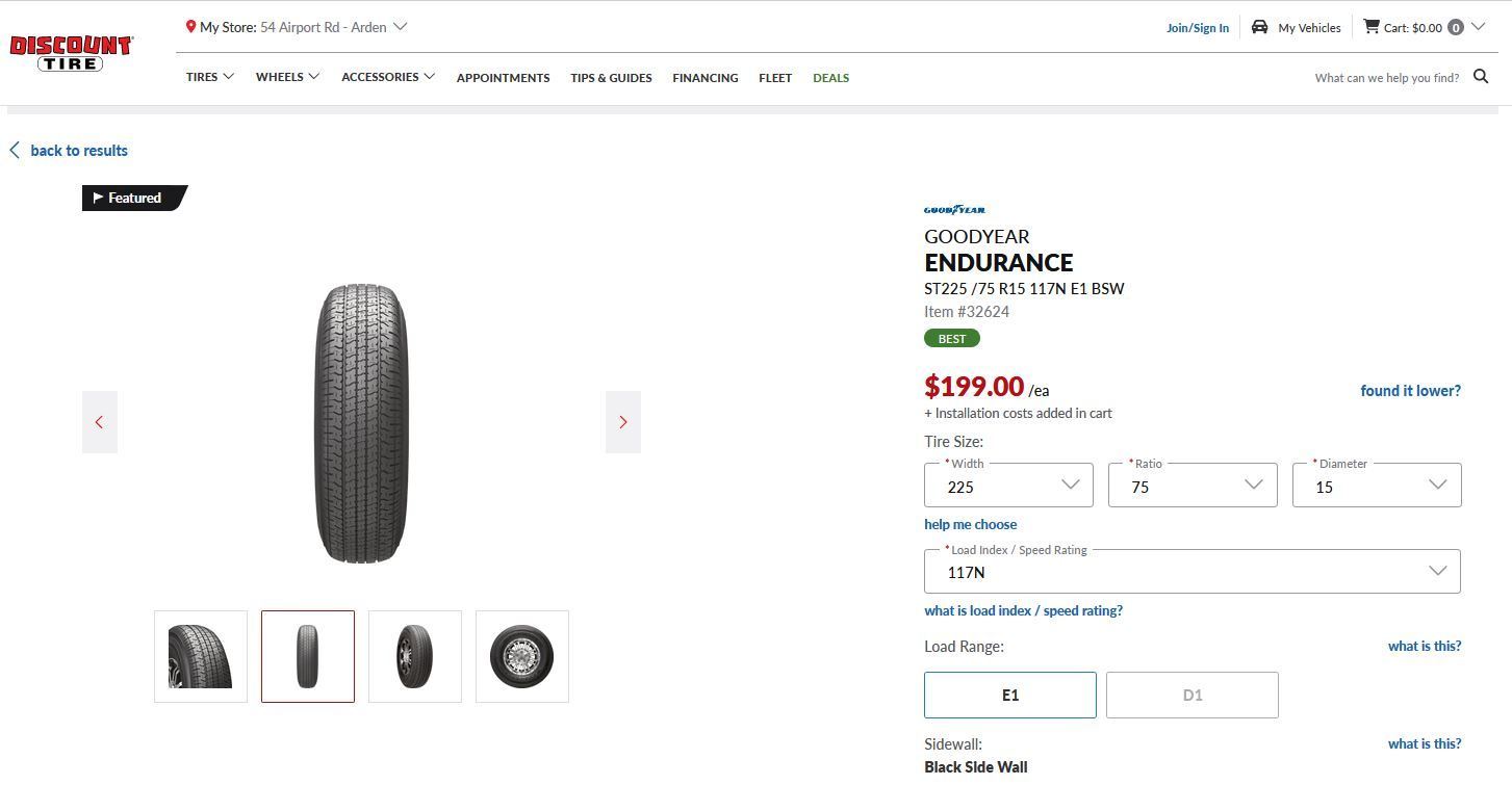 Wheels and Tires/Axles - Dexter Axle, Endurance tires, and Tredit rims - Used - 1946 to 2025 Any Make All Models - Rock Hill, SC 29730, United States
