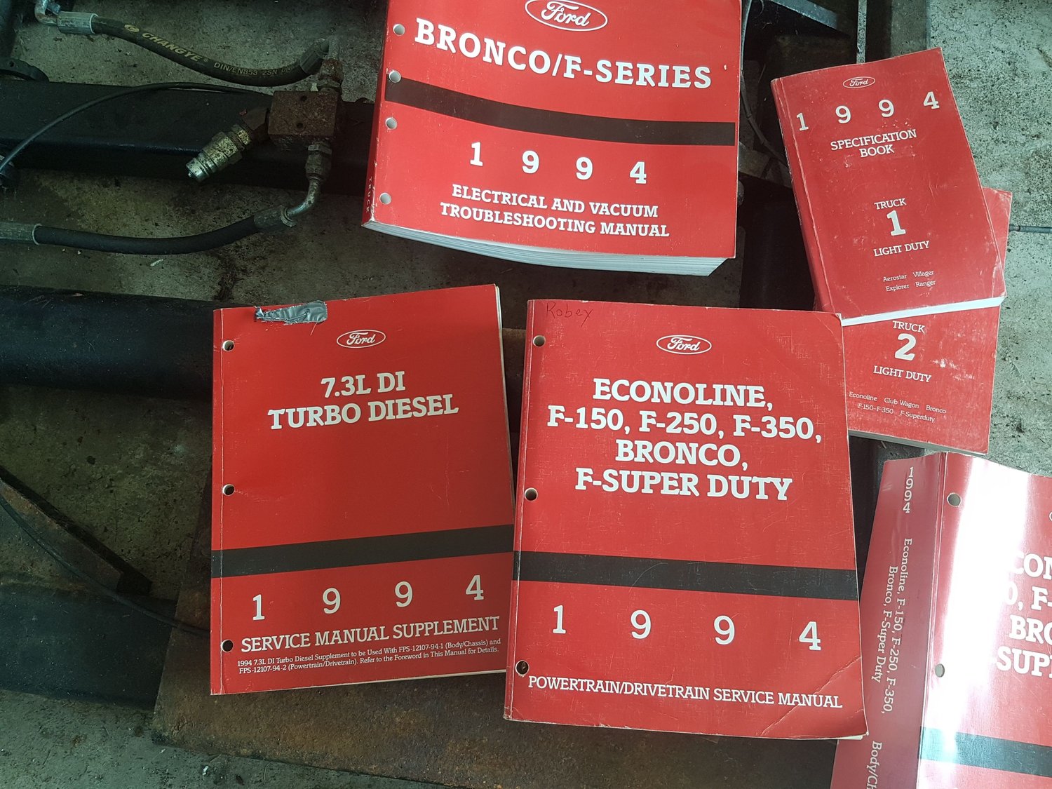 Miscellaneous - Service Manual Set, 1994, Econoline, Bronco, F150, 250, 350, F - Super Duty - Used - 1994 Ford F Series - 1994 Ford Bronco - 1994 Ford Econoline - Lothian, MD 20711, United States