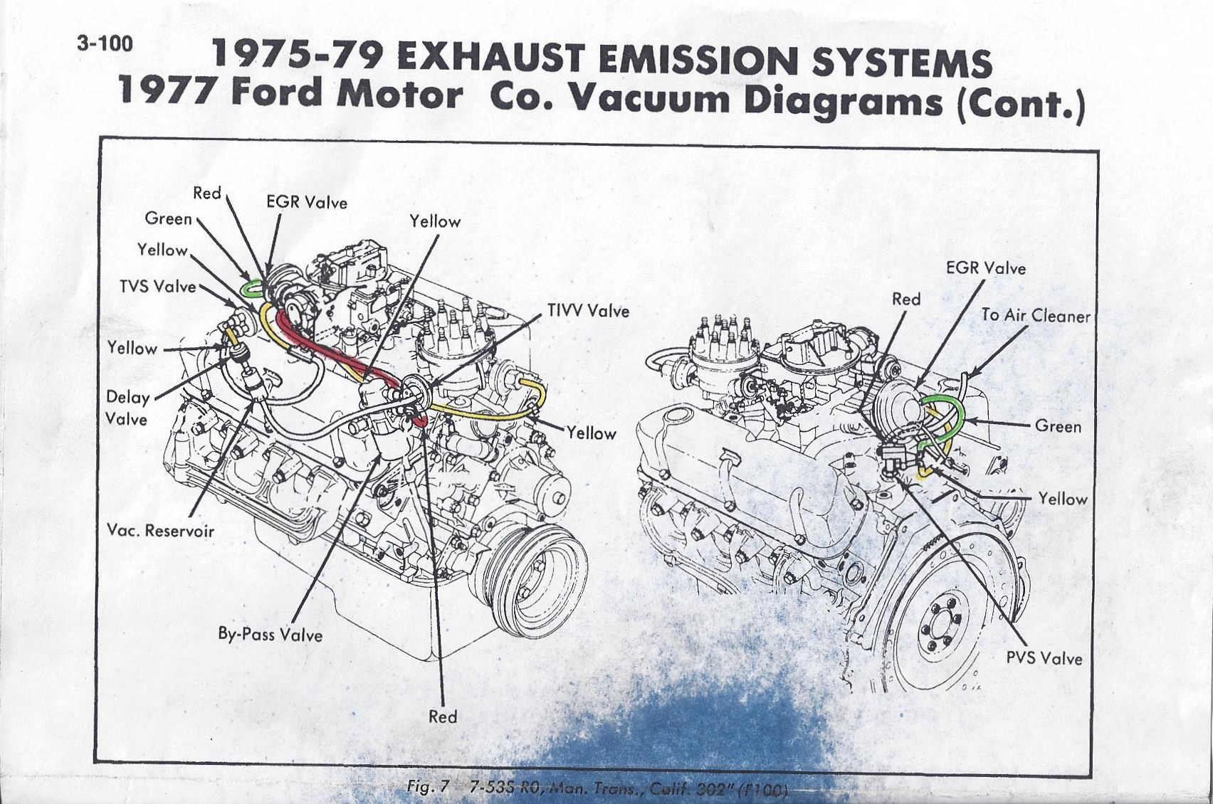 Parts Diagram, 1978 F150/Ranger, 302ci, Air Cleaner & Duct System