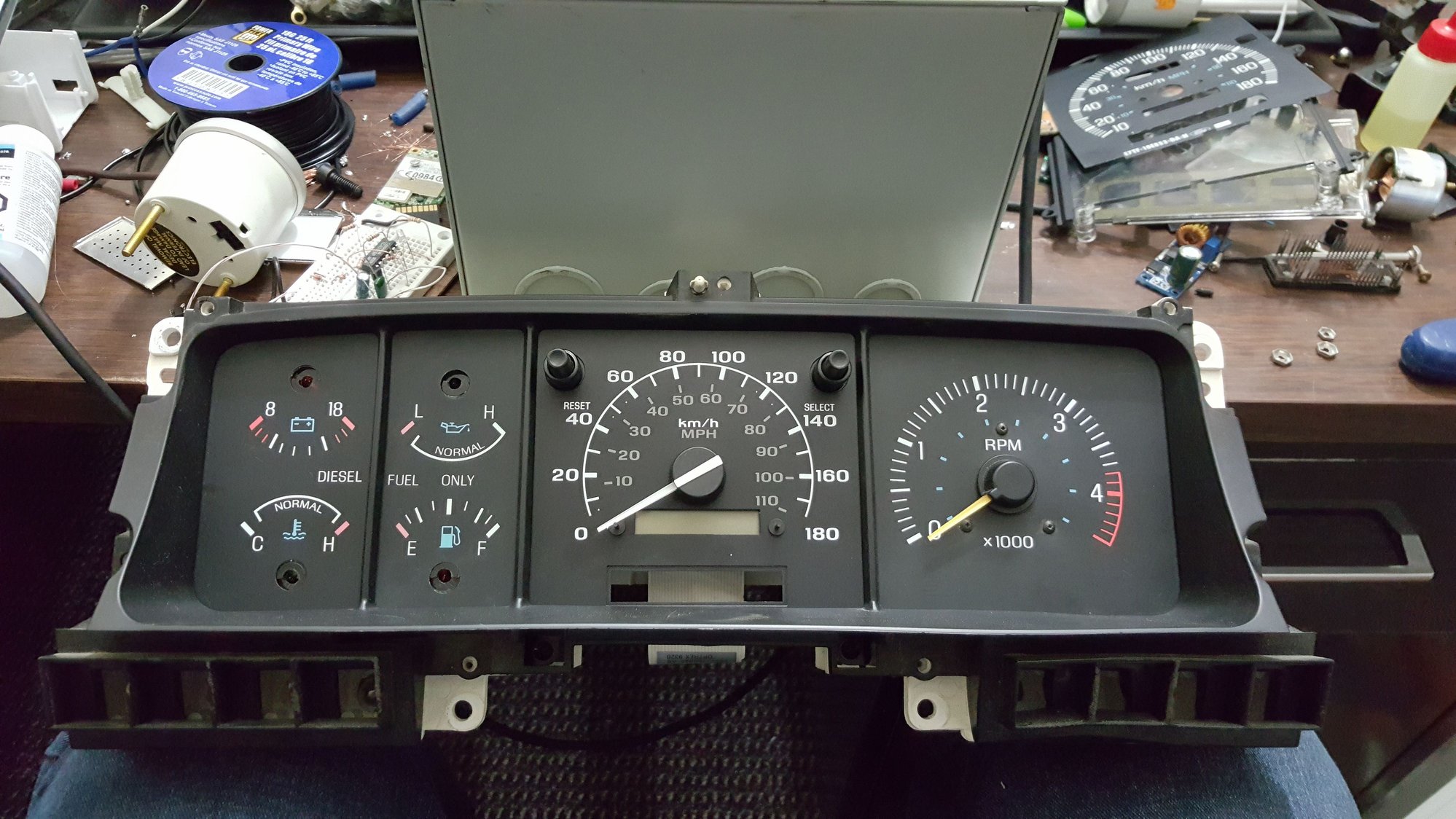 Bricknose gauges in an OBS dash after 9 inch swap? Ford Truck