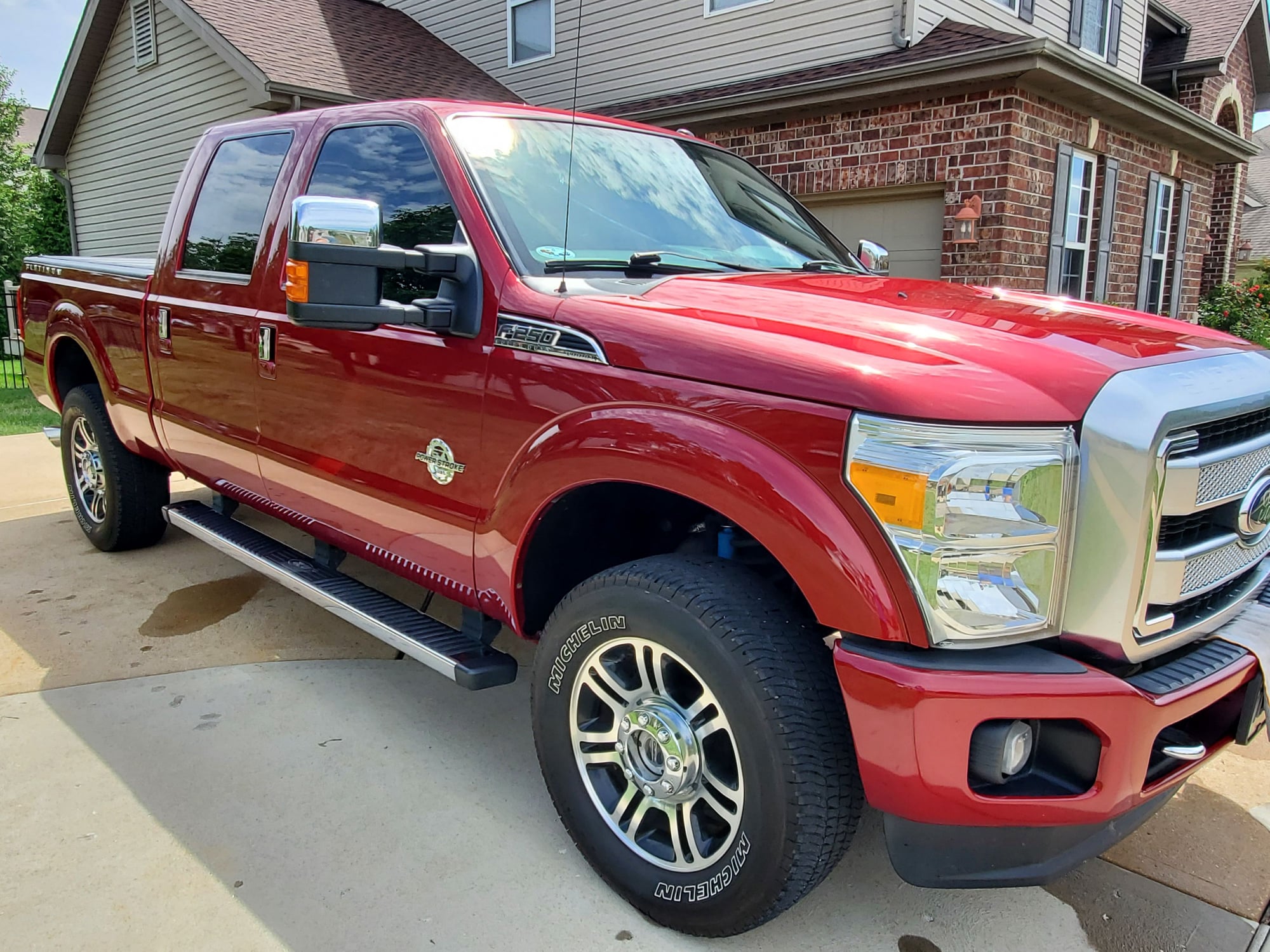 2015 Ford F-250 Super Duty - 2015 Ford F250 (F-250) Platinum Diesel - Used - VIN 1FT7W2BT5FED36450 - 127,500 Miles - 8 cyl - 4WD - Automatic - Truck - Red - Saint Louis, MO 63129, United States
